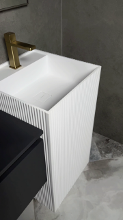 Раковина напольная Armadi Art Cube Corian 802-R-MW 48 см белый матовый